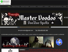 Tablet Screenshot of ancientvoodoorituals.com